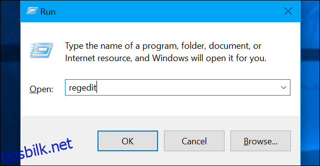 Trykk på Windows+R for å åpne 